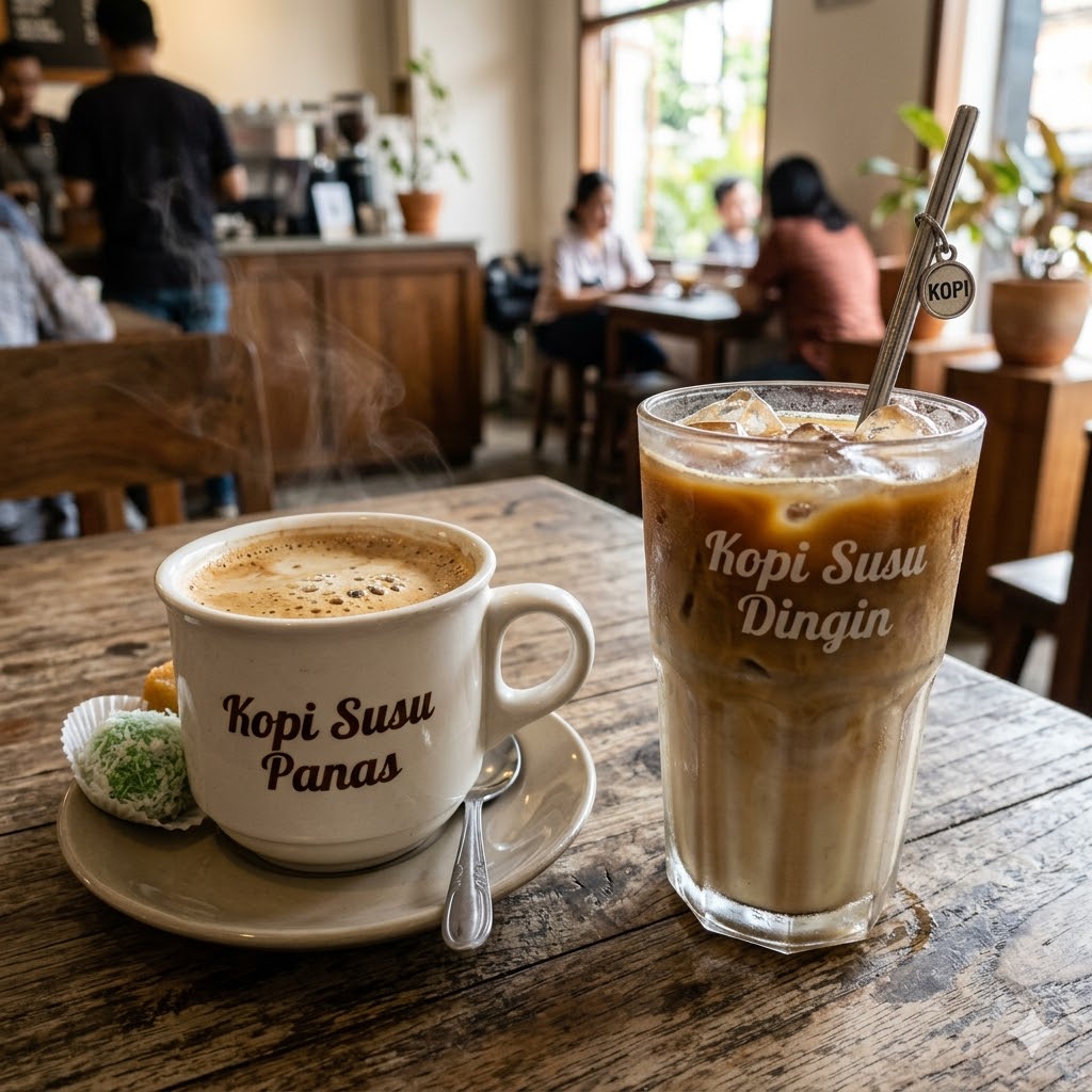 Kopi Susu Panas Dingin Martabak Kubang Hayuda